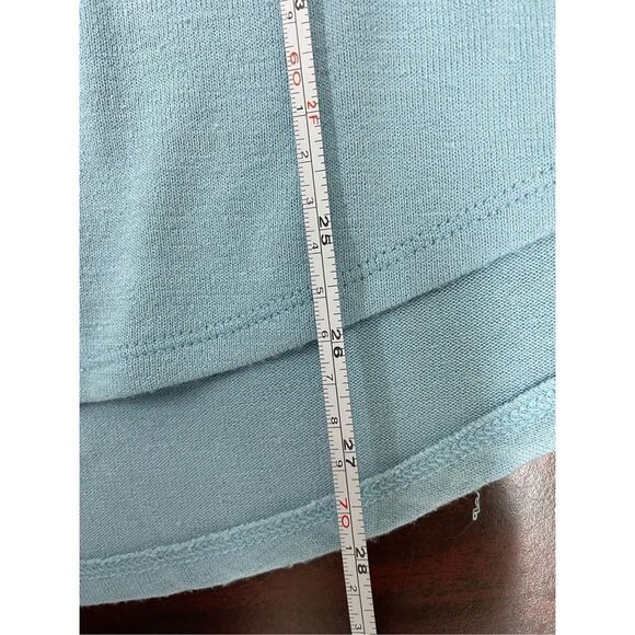Time and Tru Light Blue Long Sleeve Blouse - Picture 4 of 5